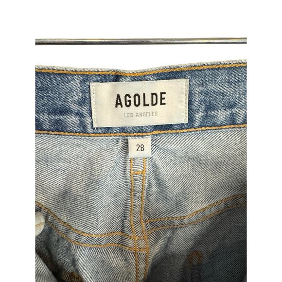 AGOLDE 90's Mid Rise Loose Fit in Fall Out EUC Size 28 $198 MSRP - Picture 3 of 12